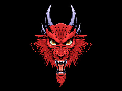 Dragon design graphic design illustration vector