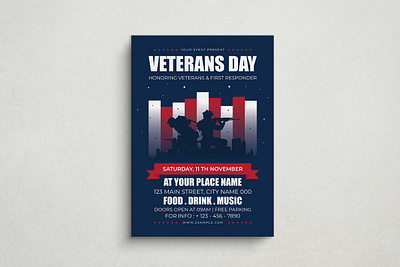 Veterans Day Flyer app branding design graphic design illustration logo typography ui ux vector