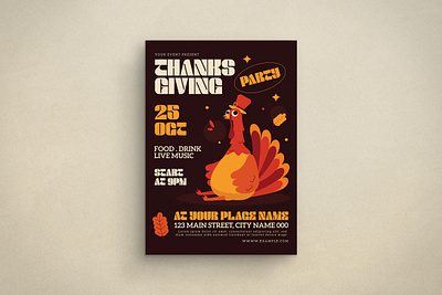 Thanksgiving Flyer app branding design graphic design illustration logo typography ui ux vector