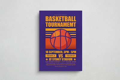 Basketball Tournament Flyer app branding design graphic design illustration logo typography vector