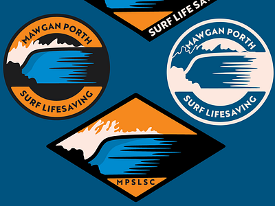 MP Surf-Lifesaving Club, Branding brand design brand identity brand stratagy branding logo logo design surf club surf life saving wave art wave illustration wave logo