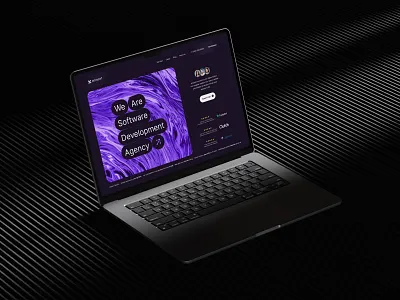 Software Development Agency business company fluid framer graphic design landing page modern no code software development studio template ui web design website