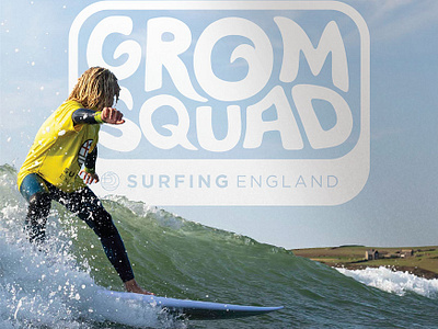 SURFING ENGLAND, Grom Squad, Branding Package & Logo Design brand identity branding branding package graphic design grom squad logo logo design surf logo surfing surfing england ui