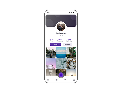 Design in Figma _ Daily UI Challenge Day _ 06 _ Profile photographer profile ui ui daily challenge ux