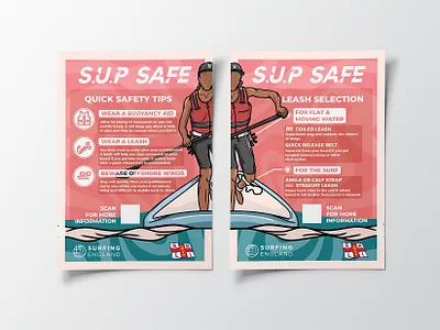 SUP SAFE, National Safety Poster Design design graphic design illustration logo poster art poster design sup safe surf art