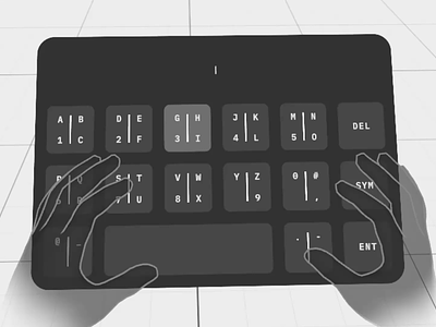 Spatial Keypad with Eye and Hand Tracking animation button eye tracking hand tracking input system interaction design keyboard keypad meta xr mixed reality prototype prototyping spatial computing spatial design typing ui animation unity3d virtual reality vr xr