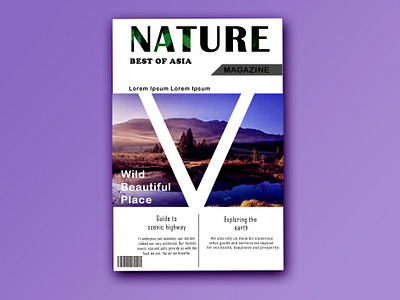 Best nature magzine aisa beautifull place best place for visit branding go to expore graphic design magzine nature peaceful place magzine place magzine