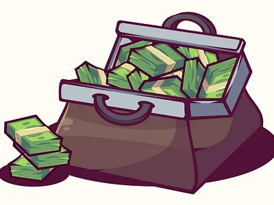 Bag of Cash design illustration vector
