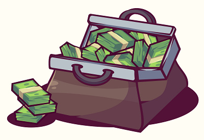 Bag of Cash design illustration vector