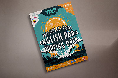 PARA Surfing Open, Poster competition poster design event poster graphic design illustration logo logo art poster poster art poster design sponsored event surfing design vector vector artwork