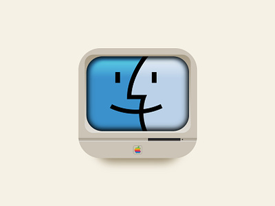 Mac Classic 2 icon apple computer icon illustration mac