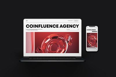 Coinfluence Agency agency crypto design figma graphic design ui ux website website design