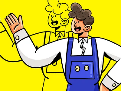 Hand Drawn free illustrations character dream ill illustration procreate yellow