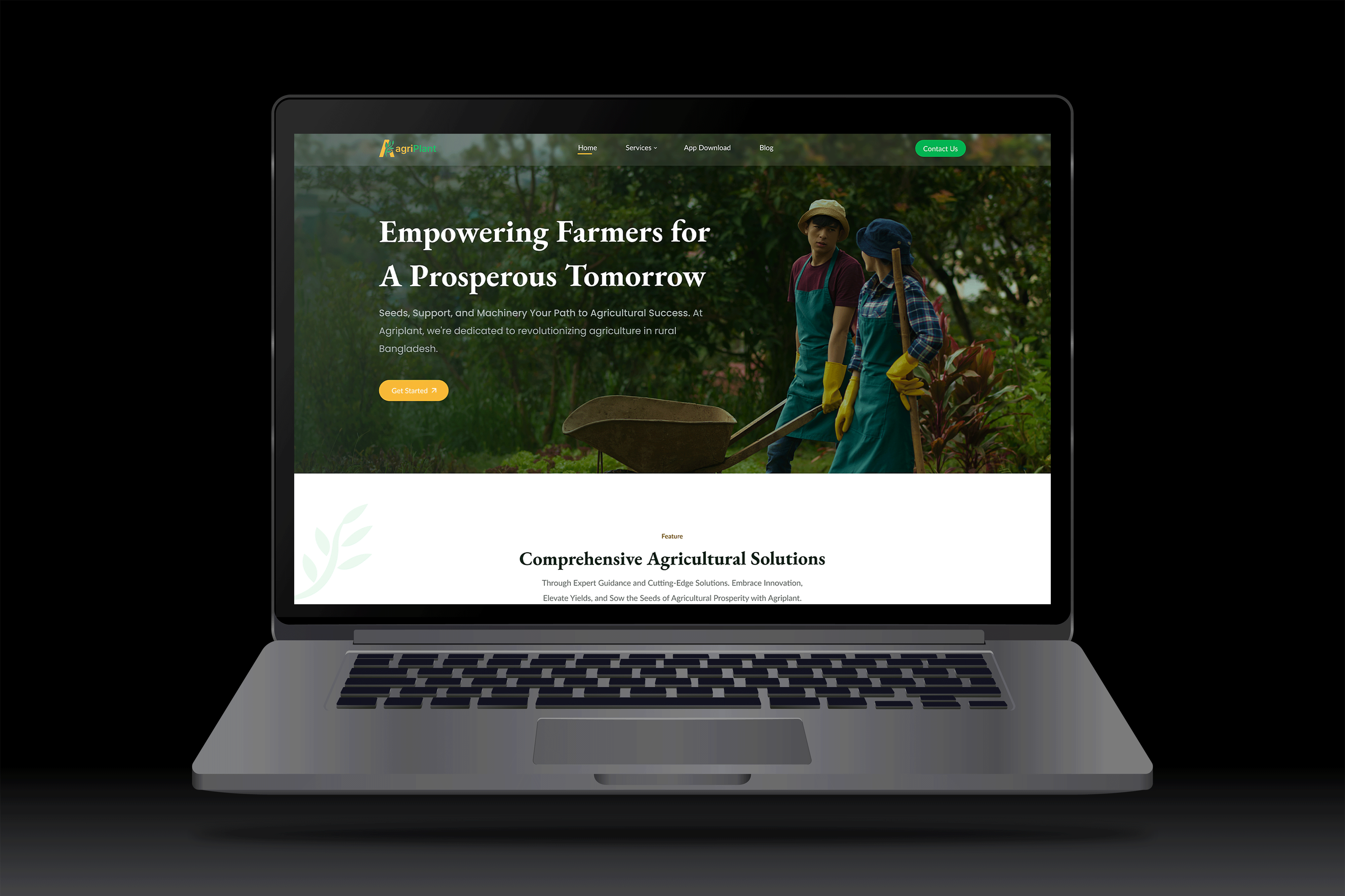 Agriculture Agriplant Landing page agri innovation agri tech solutions agriculturalui agriculture home page agriculture landing page agriplantproject agtech digitalfarming farmers empowerment farmerstech farminnovation landing page modern farming responsivedesign ui ui ux uiuxdesign user centered design uxcasestudy website design