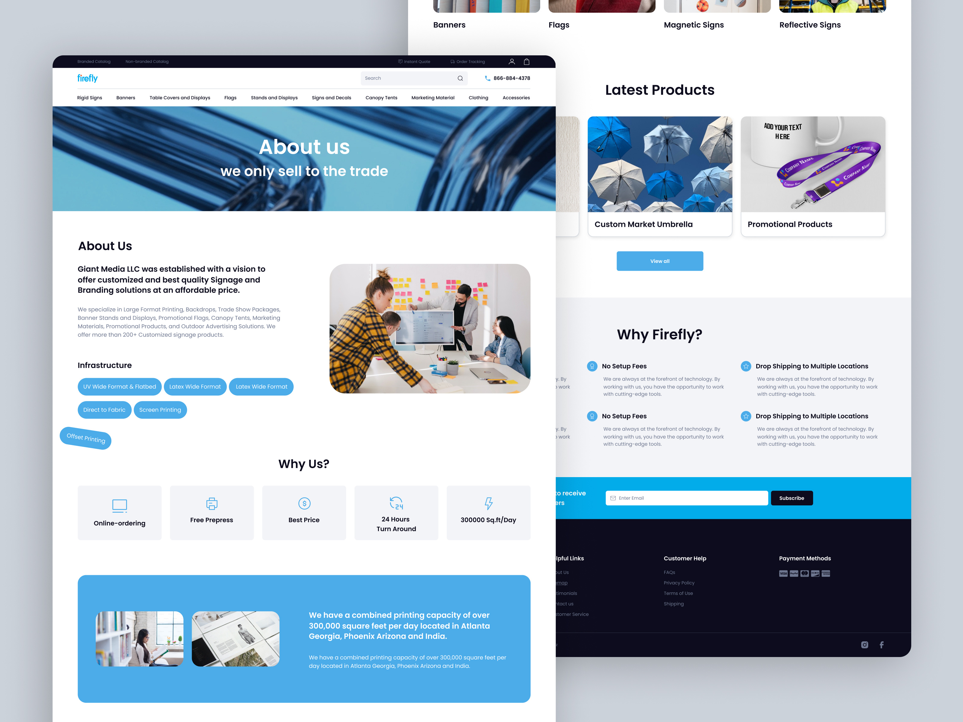 E-commerce Website | Firefly about us figma home page mobile design responsive design tablet design ui ui design ui ux design user experience user interface user persona ux ux design web design web site