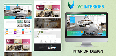 VC Interiors - Creative Designs adobe xd animation branding creative design figma graphic design html and css interior designer logo modern design ui ui ux designer web designer wordpress