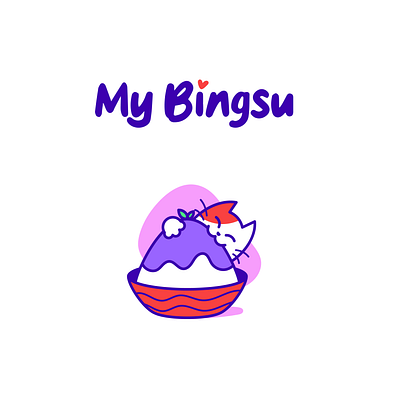 "My Bingsu" Logo design bigun brand branding cute design trend graphic design illustration japanese logo logo design minimal trend