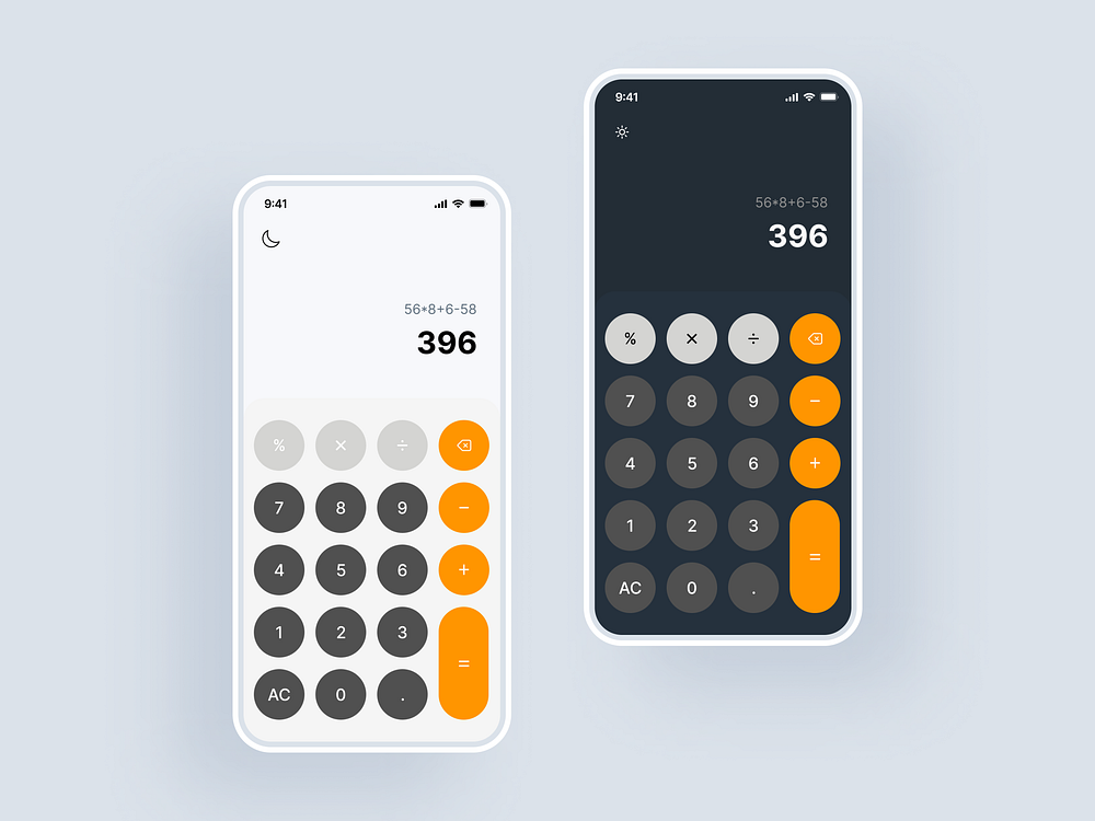 Calculator UI designs, themes, templates and downloadable graphic ...