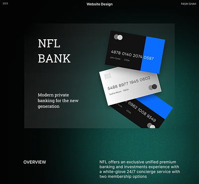 Banking Website Design animation banking credit card figma webflow website website design