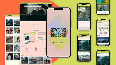 Azores What's On | The Agenda of Events agency app app design branding ui ux web design web development website
