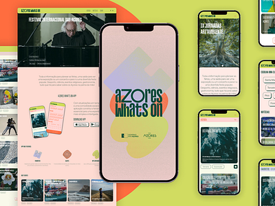 Azores What's On | The Agenda of Events agency app app design branding ui ux web design web development website