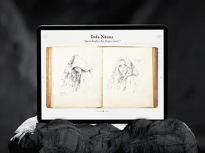 Lusitânia | Sketches characters draw graphic design handdrawn illustration sketchbook sketches tvseries tvshow ui uidesign user experience user interface webdesign