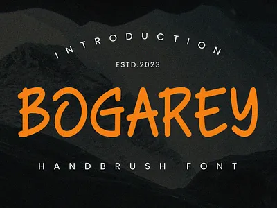 Bogarey - Handbrush Font font