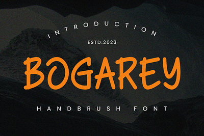 Bogarey - Handbrush Font font