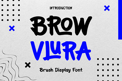 Brow Vlura - Brush Display Font font