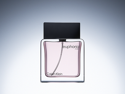 Calvin Klein - Euphoria men CGI 3d artist glass illust illustration parfume product render visualization
