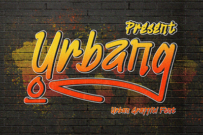 Urbang - Urban Graffiti Font font