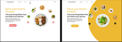 Food App graphic design ui