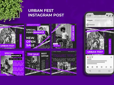 Urban Fest Instagram Post graphic design instagram post