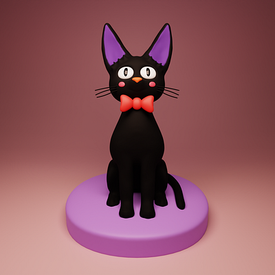 Blender rendered Sculpting Jiji 3d