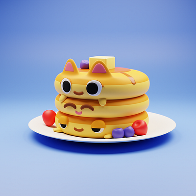 Blender rendered Pancake 3d