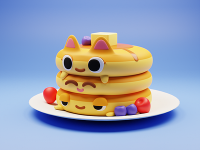 Blender rendered Pancake 3d