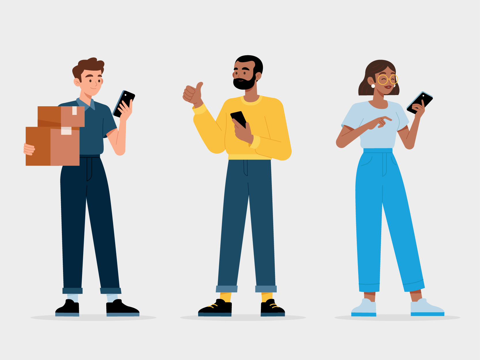 Example of Paack — Corporate Characters