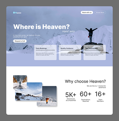 Landing Page Design - Travel travel ui uiux ux web design website website design