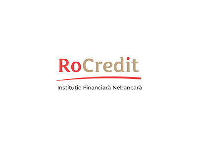 Logo for RoCredit bank credit financiar gold hubi farago institution loan logo red rocredit romania serif