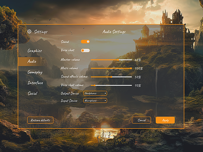 Daily UI Design Challenge, Day 07, Settings Page beginner daily ui design game settings game page settings page ui ux ux designer