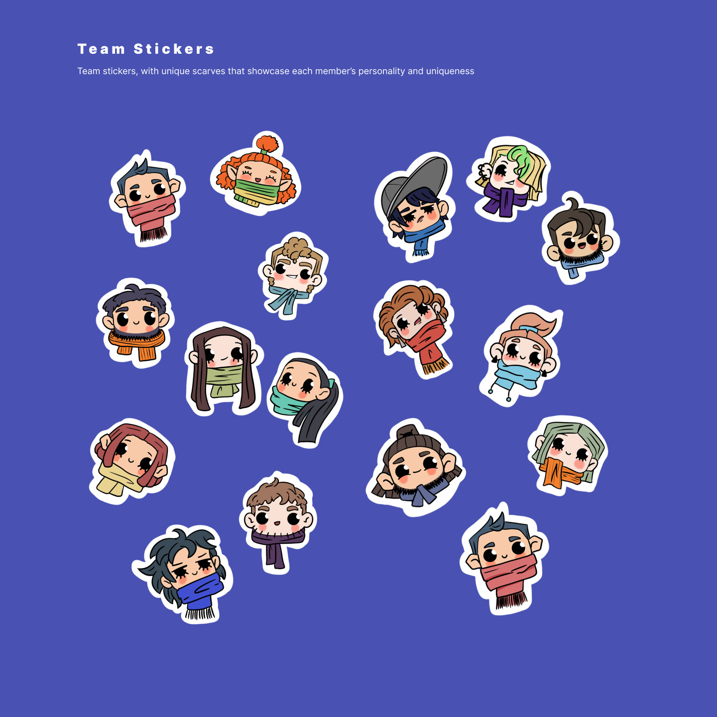 Mythrill Stickers character illustration mascot stickers ui