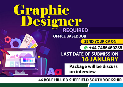 Graphic Designer Required adobe photoshop ads designer graphic design post social media post