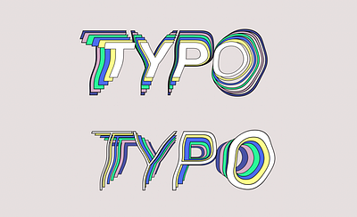 Colourful typography adobe after effects aftereffects animation color colour design motion graphics typographic