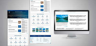 Website Design - NEA corporate website nepal nepali responsive design ui user experience web design