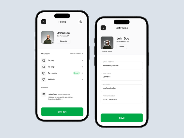 Mobile App - User Profile by Francis Macaspac on Dribbble