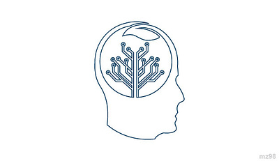 Human Logo brain branding business company computer design education graphic design human internet logo tec technology vector