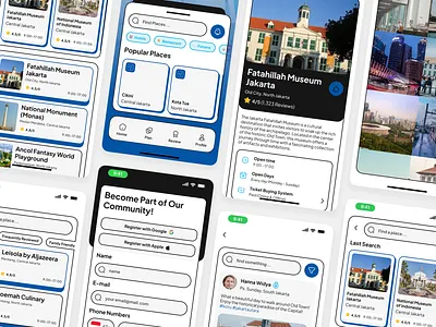tempatasik - Indonesian Public Place Information App 🪧 app design bold carnival clean design figma holiday information app interaction ios jakarta mobile app product design public place ui design uiux user interface