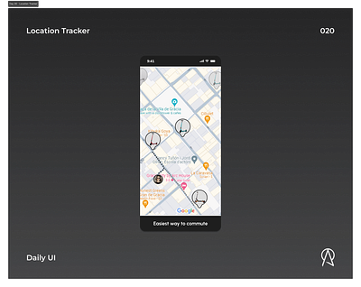 Daily UI - Location Tracker app branding design illustration location tracker logo map view minimal mobile app typogaphy ui ui design uiux user experience design uxd uxdesign