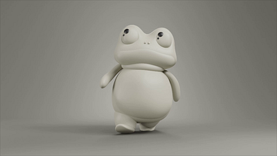 Frog 3d 3d animation 3d art animation blender cartoon character animation design frog game