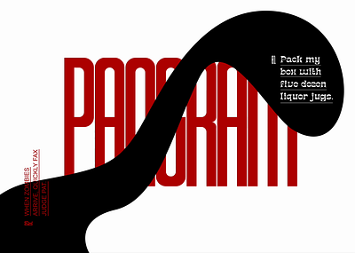 Pangrams No.1 graphic design ui